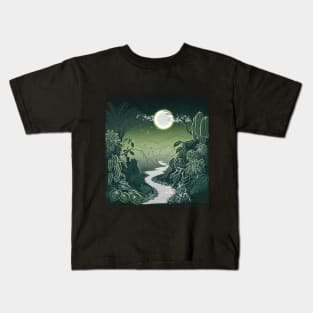 DARK TROPICAL FOREST Kids T-Shirt